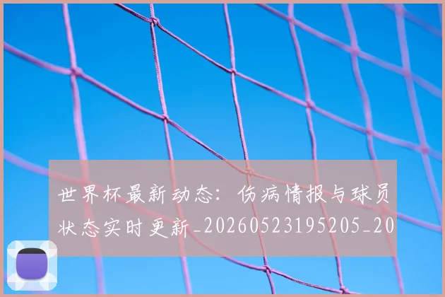 世界杯最新动态：伤病情报与球员状态实时更新_20260523195205_20260702173933